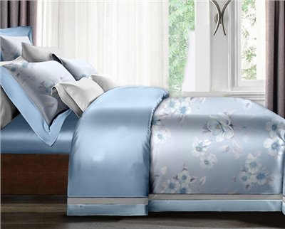花眉柔情－60支100％天絲™品牌纖維兩用被床包組